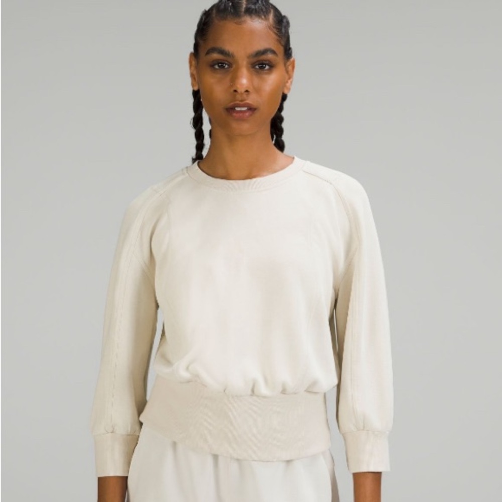 Softstreme ribbed hem pullover